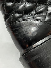 Load image into Gallery viewer, Chanel Black Quilted Leather Bravo Combat Boots