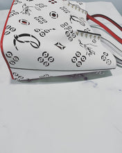 Load image into Gallery viewer, Christian Louboutin Snow White Perforated Large Tote Bag