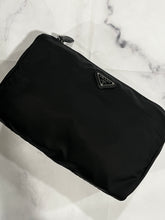 Load image into Gallery viewer, Prada Black Nylon Large Cosmetic Bag