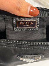 Load image into Gallery viewer, Prada Black Nylon Large Cosmetic Bag