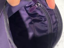Load image into Gallery viewer, Prada Purple Nylon Large Cosmetic Bag