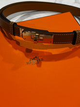 Load image into Gallery viewer, Hermes Kelly Gold Leather Belt