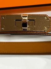Load image into Gallery viewer, Hermes Kelly Gold Leather Belt