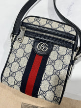 Load image into Gallery viewer, Gucci Ophidia Blue Small Messenger Crossbody Bag