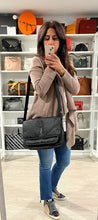 Load image into Gallery viewer, Saint Laurent YSL Black Nylon Unisex Niki Messenger Bag