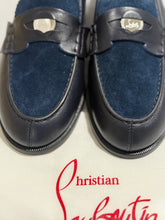 Load image into Gallery viewer, Christian Louboutin Marine Navy Penny Loafer