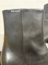 Load image into Gallery viewer, Prada Black Leather Pointy Toe Booties