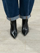 Load image into Gallery viewer, Prada Black Leather Pointy Toe Booties