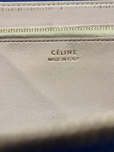 Load image into Gallery viewer, Celine Blue Pebbled Leather Zip Around Wallet