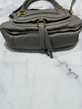 Load image into Gallery viewer, Chloe Marcie Gray Leather Top Handle Crossbody Handbag