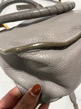 Load image into Gallery viewer, Chloe Marcie Gray Leather Top Handle Crossbody Handbag