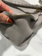 Load image into Gallery viewer, Chloe Marcie Gray Leather Top Handle Crossbody Handbag
