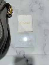 Load image into Gallery viewer, Chloe Marcie Gray Leather Top Handle Crossbody Handbag