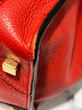Load image into Gallery viewer, Celine Red Mini Luggage Leather Top Handle Handbag
