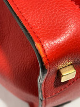 Load image into Gallery viewer, Celine Red Mini Luggage Leather Top Handle Handbag