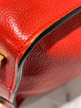 Load image into Gallery viewer, Celine Red Mini Luggage Leather Top Handle Handbag