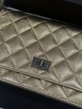 Load image into Gallery viewer, Chanel Gold Metallic Leather WOC Boy Wallet On Chain Handbag