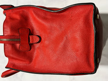 Load image into Gallery viewer, Celine Red Mini Luggage Leather Top Handle Handbag
