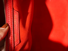 Load image into Gallery viewer, Celine Red Mini Luggage Leather Top Handle Handbag