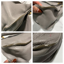 Load image into Gallery viewer, Chloe Marcie Gray Leather Top Handle Crossbody Handbag