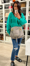 Load image into Gallery viewer, Chloe Marcie Gray Leather Top Handle Crossbody Handbag
