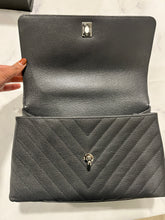 Load image into Gallery viewer, Chanel Charcoal Gray Coco Handle Flap BagCrossbody Bag