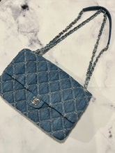 Load image into Gallery viewer, Chanel 20P Frayed Denim Flap Crossbody Shoulder Bag