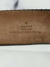 Load image into Gallery viewer, Gucci Web Fabric Leather Lined Belt