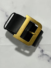 Load image into Gallery viewer, Dior Black Leather D Buckle Belt