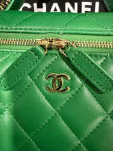 Load image into Gallery viewer, Chanel 26 Green Slim Vanity Bag