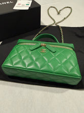 Load image into Gallery viewer, Chanel 26 Green Slim Vanity Bag