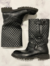 Load image into Gallery viewer, Chanel Black Moto Boots