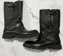 Load image into Gallery viewer, Chanel Black Moto Boots
