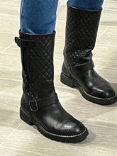 Load image into Gallery viewer, Chanel Black Moto Boots