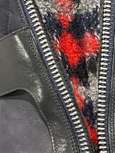 Load image into Gallery viewer, Chanel Black Navy Tweed Zip Boots
