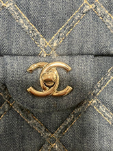 Load image into Gallery viewer, Chanel 20P Frayed Denim Flap Crossbody Shoulder Bag