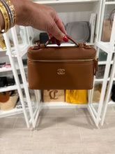 Load image into Gallery viewer, Chanel 26A Caramel Slim Vanity Bag