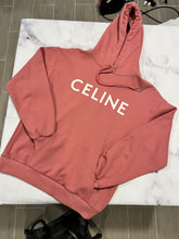 Load image into Gallery viewer, Celine Cotton Fleece Vintage Pink/White Sweatshirt