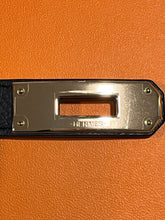 Load image into Gallery viewer, Hermes Kelly Black Leather Belt