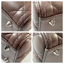 Load image into Gallery viewer, Dior Taupe Lambskin Medium Lady Dior Bag