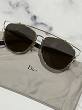 Load image into Gallery viewer, Dior Gold Metal Aviator Sunglasses
