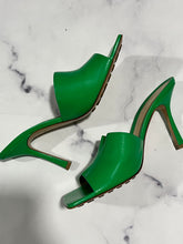 Load image into Gallery viewer, Bottega Veneta Green Slip On Sandals