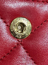 Load image into Gallery viewer, Chanel Classic Red Lambskin Double Flap Small Handbag