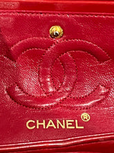Load image into Gallery viewer, Chanel Classic Red Lambskin Double Flap Small Handbag