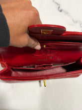 Load image into Gallery viewer, Chanel Classic Red Lambskin Double Flap Small Handbag