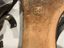 Load image into Gallery viewer, Chanel Chocolate Brown Silvertone CC Sandals