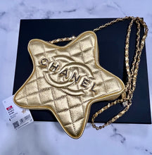 Load image into Gallery viewer, Chanel Runway Star Metallic Gold Crossbody Bag