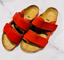 Load image into Gallery viewer, Birkenstock Uji Red Suede