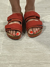 Load image into Gallery viewer, Birkenstock Uji Red Suede