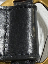 Load image into Gallery viewer, Saint Laurent GHW Buckle Black Leather Belt